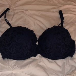 PINK Navy Lace Bra
